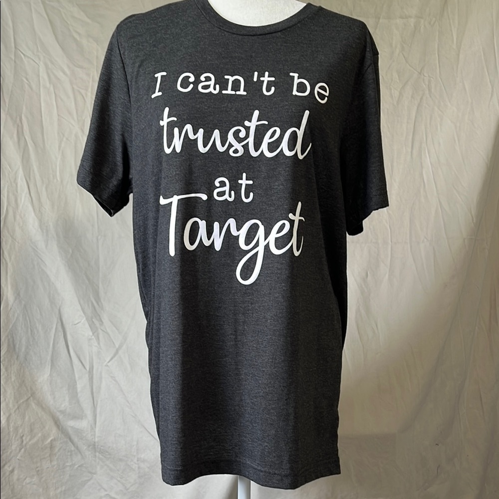 Graphic Tee with Fun Slogan Size L